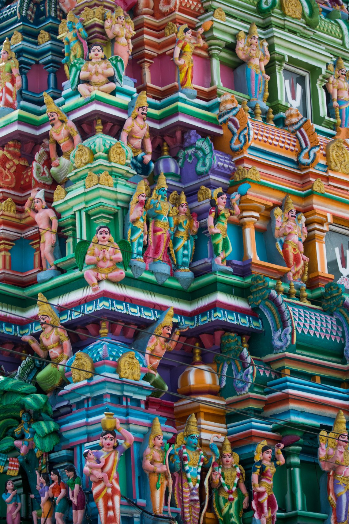 Temple hindou dans le downtown, Yangon
