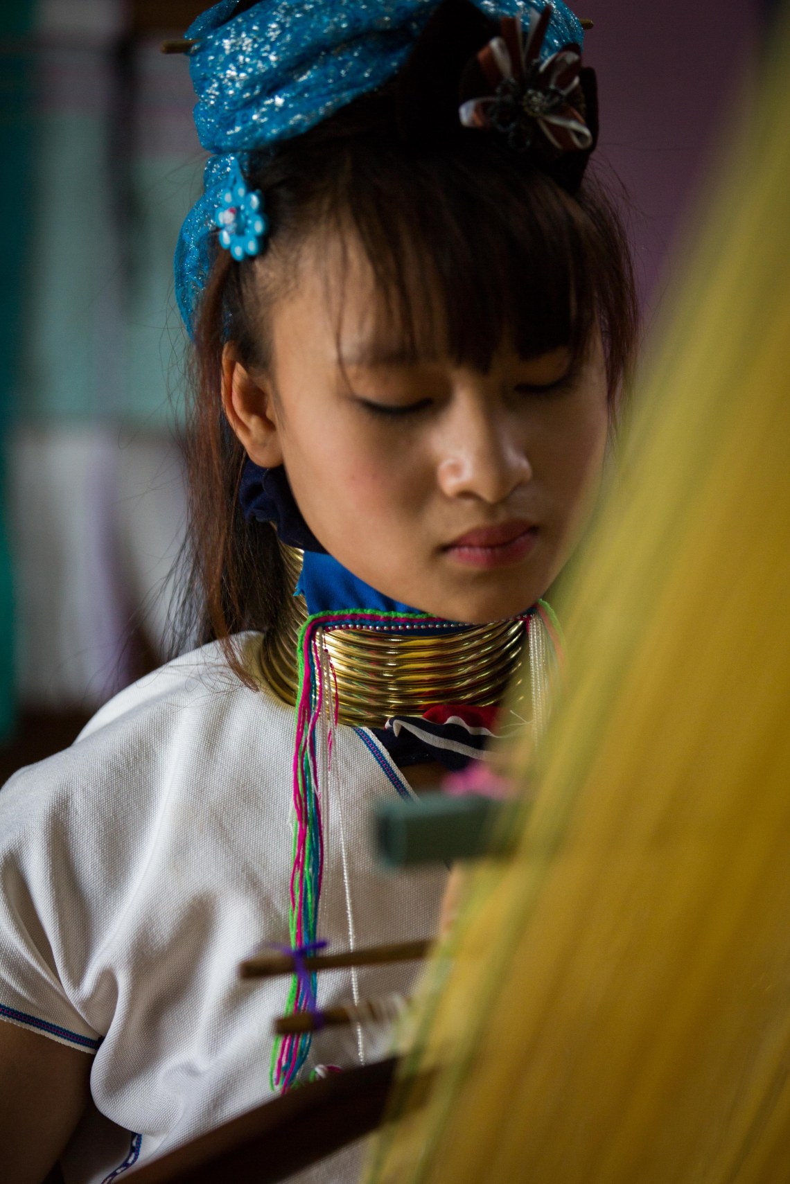 Jeune fille Padaung au lac Inle
