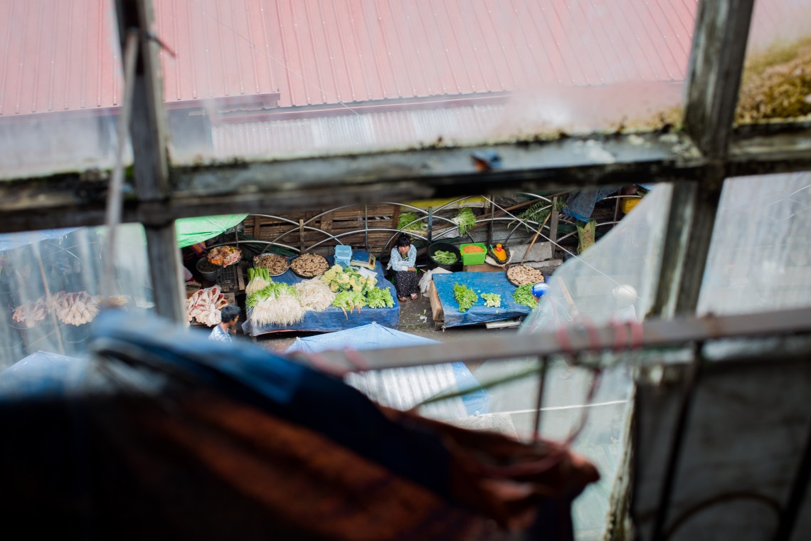 Vendeuse au marché de Taunggyi, Shan State
